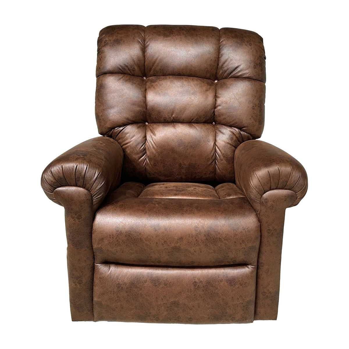 Journey Perfect Sleep Chair lift recliner in DuraLux Chocolate, front view
